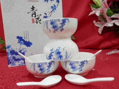 【廠家直銷 圣的青花八頭 日用陶瓷 餐具套裝 歡迎選購】價格,廠家,圖片,碗、碟、盤,濟南圣的陶瓷制品-